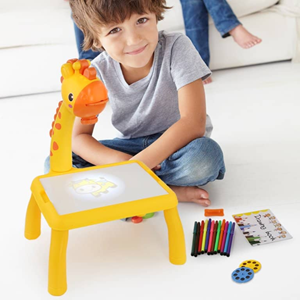 میز نقاشی پروژکتور دار کودک طرح زرافه TETRIS PROJECTION PAINTING TABLE-اسباب بازی
